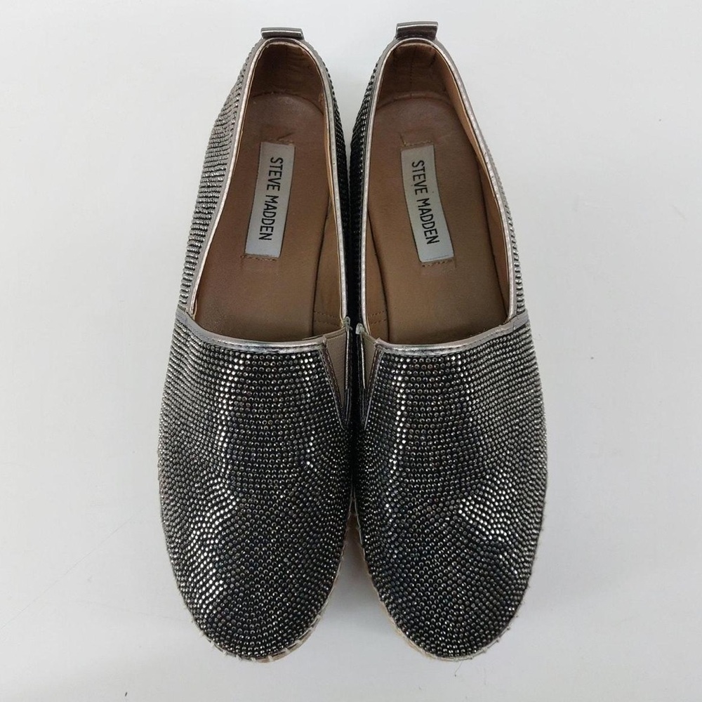 Steve Madden Chopur-R Rhinestone Espadrilles NWOT Size 10B